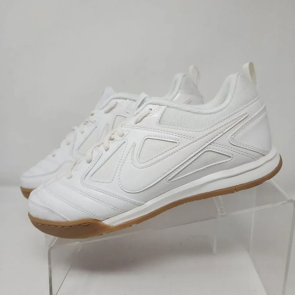 Nike Gato LV8 Indoor Soccer Shoes Youth Size 7Y White Low Top Sneakers Gum